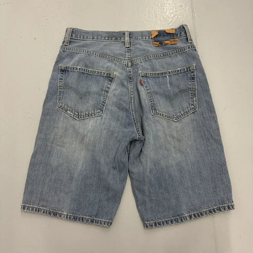 Vintage Y2k Levi's Blue Baggy Loose Fit Denim Jorts 31x11